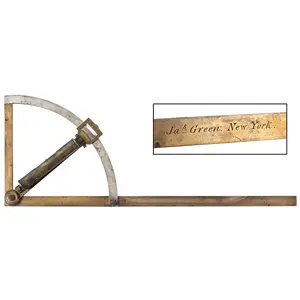 Artillery Clinometer, Sivered Graudated Arc, James Green