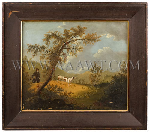 On Point
Landscape with hunter and dog
Probably NYS
Nineteenth Century, entire view