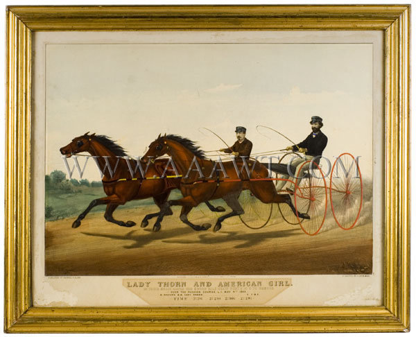 HORSE RACE PRINT
Lady Thorn and American Girl
Boston, Haskell and Allen
1872, entire view