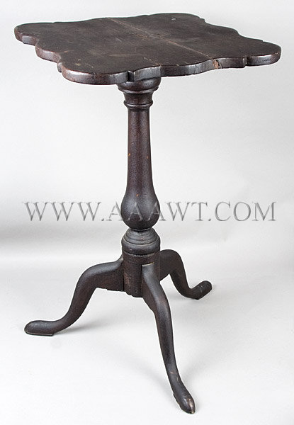 Candle-stand...in old surface
Connecticut River Valley
Circa 1780-1810, angle view 1