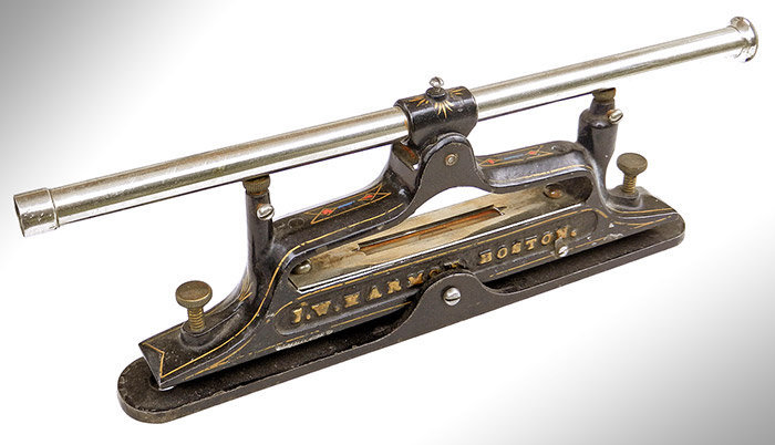 Artificers' Leveling Instrument, John Harmon, Boston, Circa 1880 to 1885, With Box, entire view