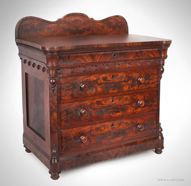 Antique Diminutive Four Drawer Chest, Pennsylvania, 19th Century, angle view