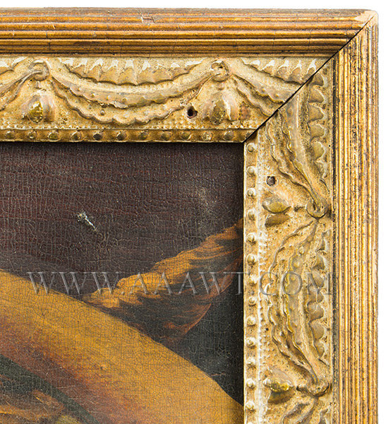 Eagle Painted on Board, Original Condition, Dry Patina
Anonymous
19th Century, frame detail