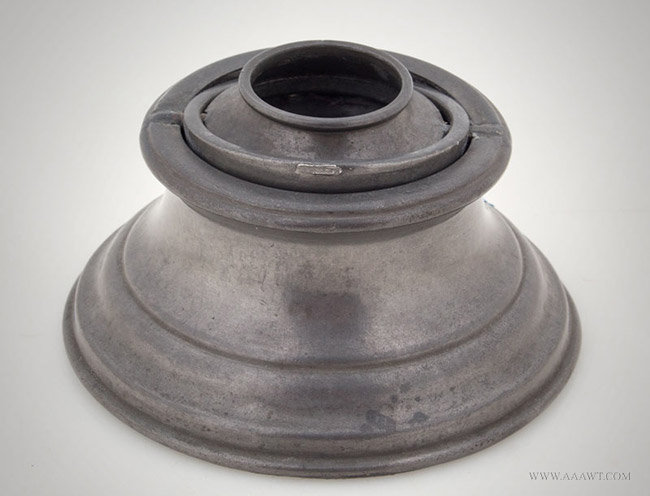 Antique Pewter Domed Inkstand, English, Circa 1860, entire view