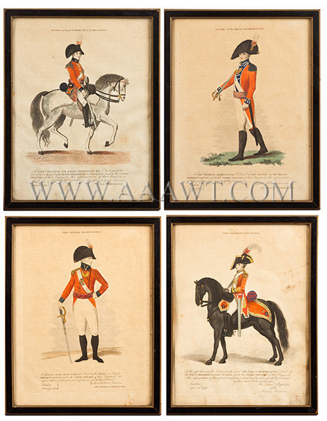 Prints, Hand Colored, Representation of Present Uniforms
The Editors and Proprietors of the Military Magazine
1798 and 1799, entire view