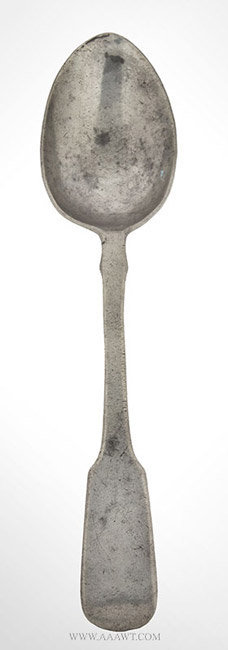 Antique Pewter Tablespoon, English, 19th Century, entire view