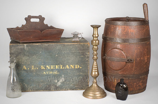 Boxes, Glass, Flask, Candlestick, group view