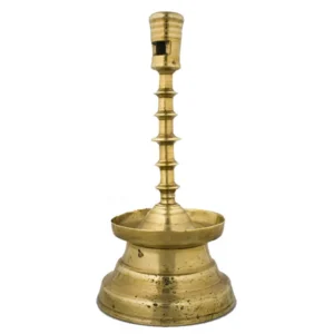 Copper Alloy Gothic Candlestick, Five Discoid Knop Form Inventory Thumbnail
