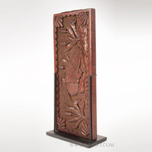 Cribbage Board, Carved, Birds, Flowers, Hand with Outstretched Index Finger Inventory Thumbnail