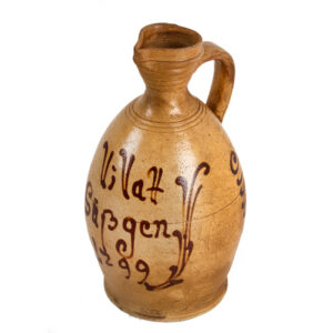 German Stoneware Jug, Ringeloor Decoration, Dated 1799 Inventory Thumbnail