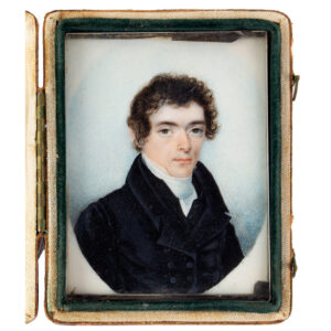 Fine Miniature Portrait, American School, Gentleman Inventory Thumbnail