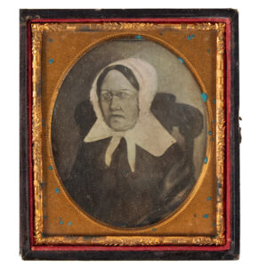 Daguerreotype, Photograph of Folk Portrait, Woman Seated in Boston Rocker Inventory Thumbnail