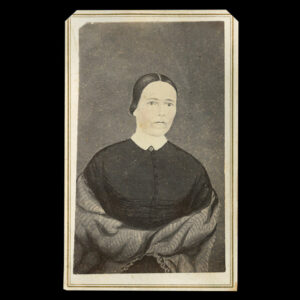 Folk Portrait of a Young Woman Draped in a Shawl Inventory Thumbnail