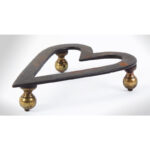843-359_2_Wrought-Iron-Heart-Trivet,-Brass-Feet_view-2
