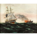 339-10_Burning of Ship at Sea_3