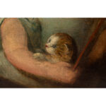 1283-137_3_Portrait,-Girl-with-Cat,-Oil-on-Canvas_detail