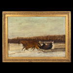 1433-2_Painting,-Winter-Scene,-Sleighing