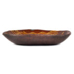 1120-110_2_Redware-Loaf-Dish,-Coggle-Rim,-Decorated_view-2