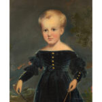 Portrait,-Child-with-Dog,-Oil-on-Canvas_detail-1_492-166