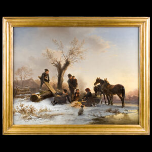 Winter Scene, Children at Play Inventory Thumbnail