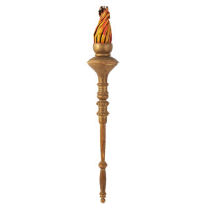 Odd Fellows Torch Staff, Carved & Painted Inventory Thumbnail