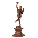 327-27_1_Carved-Bacchante-with-Infant_Cherrywood_view-1