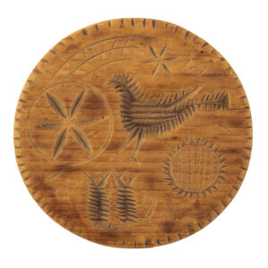 Butter Print, American, Dated, Chicken, Tulip, Shooting Star, Sunflower, Pinwheel Inventory Thumbnail