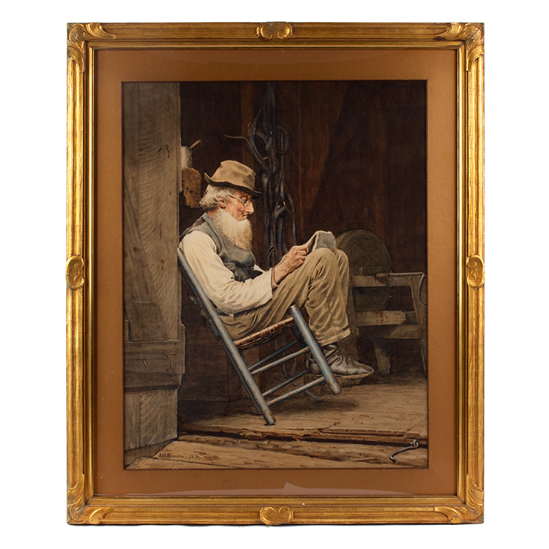 John George Brown, Sunday in the Barn