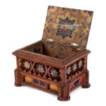 1400-7_Tramp-Art-Chest-Pillar-Legs-Maroon-Velvet-Covered-Panels-1880-1900_2.jpg