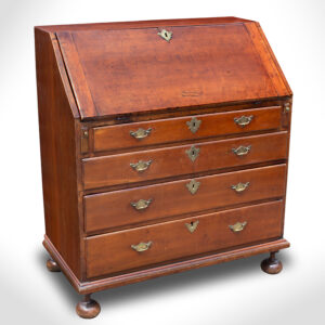 William and Mary Desk, Slant Lid, Ball Feet Displaying Philadelphia Profile Inventory Thumbnail