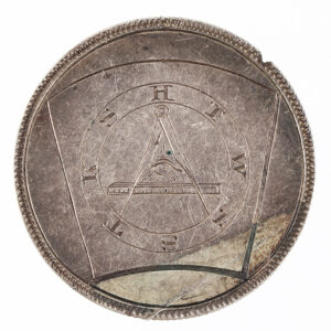 Engraved Masonic Mark Medal, Silver, Jerome B. Clark Inventory Thumbnail