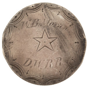 Occupational Badge, Railroad Conductor, Seated Liberty / D.W.R.R Inventory Thumbnail