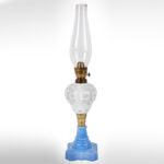 1475-10_Lamp,-White-Cut-to-Clear,-Blue-Base