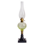 1475-16_Lamp,-Honeycomb,-Green-Black-Base