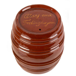 Historic Political Redware Barrel, Clay & Frelinghuysen Presidential Campaign Inventory Thumbnail
