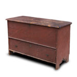 1403-60_1_Chest,-One-Drawer,-South-Shore,-MA,-Original-Red,-18th-Century