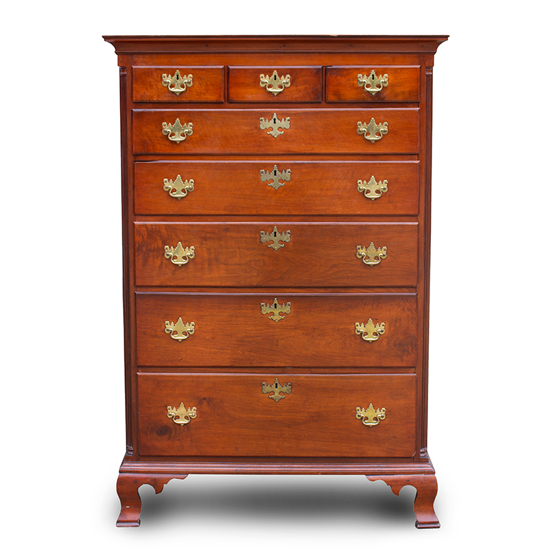 Pennsylvania Chippendale High Chest, Tall Chest Inventory Thumbnail