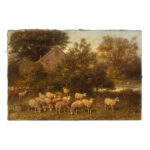 1255-16_1_Painting,-Sheep,-by-George-Riecke
