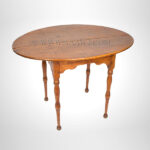 Table, Tea, Oval Top, Turned Legs_view-2_270-105