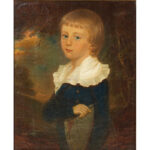 1255-19_2_Painting,-Young-Boy,-Blue-Suit,-Oil-on-Canvas