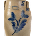 1409-43_2_Stoneware-Butter-Churn,-5gal,-Fisher-&-Co,-Lyons,-NY