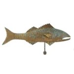 2_Fish Weathervane, Attr JW Fiske & Co, NY, c1875, Directional included