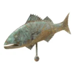 3_Fish Weathervane, Attr JW Fiske & Co, NY, c1875, Directional included