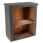 1488-83_1_Shelf,-Grain-Painted-Blue-&-Gray