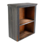 1488-83_2_Shelf,-Grain-Painted-Blue-&-Gray