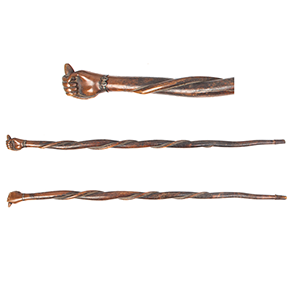 Late 19th Century Carved Maple Cane Inventory Thumbnail