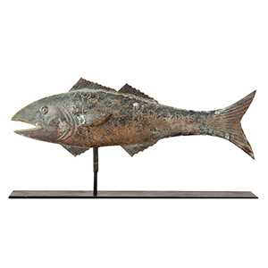 Fish Weathervane in Original Surface, Attributed to J. W. Fiske Inventory Thumbnail