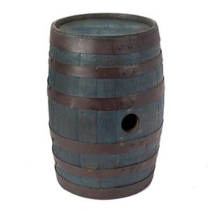 Small Barrel or Kask in Great Blue Paint Inventory Thumbnail