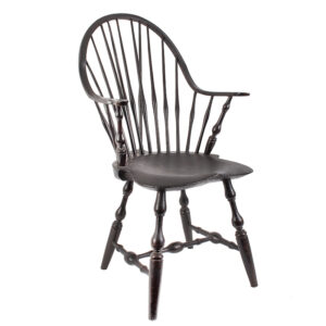 A Fine Continuous Arm, Brace Back Windsor Armchair, Branded E. B. Tracy Inventory Thumbnail