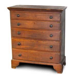 New England Paint Decorated Tall Chest Inventory Thumbnail
